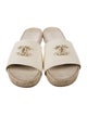 Chanel 2018 Interlocking CC Logo Espadrilles