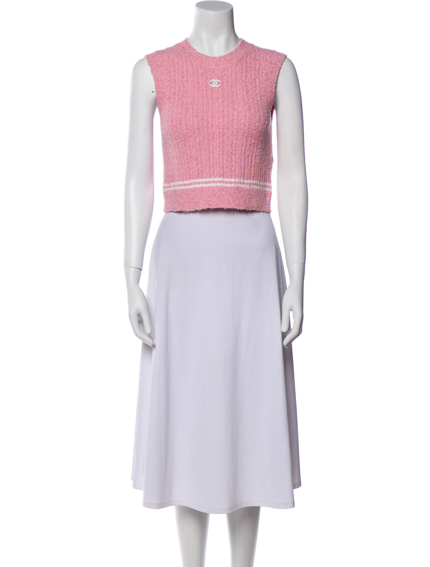 Chanel 2022 Crew Neck Crop Top