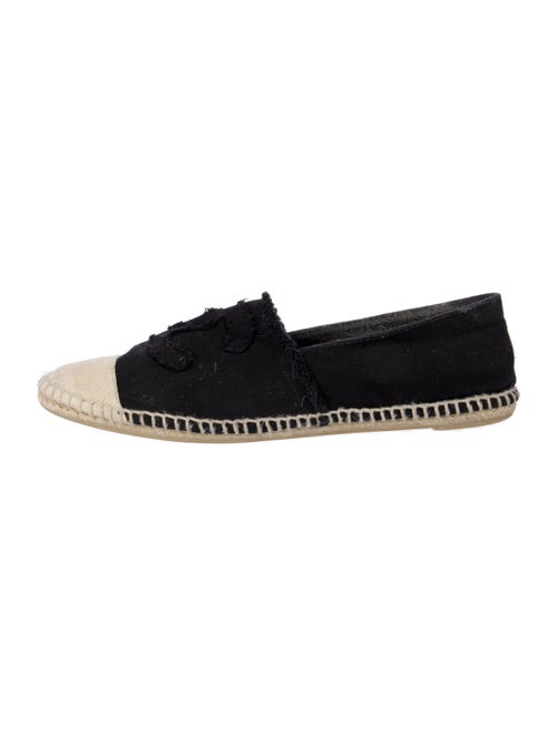 Chanel Interlocking CC Logo Canvas Espadrilles