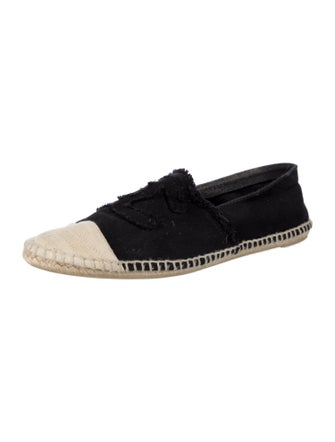 Chanel Interlocking CC Logo Canvas Espadrilles
