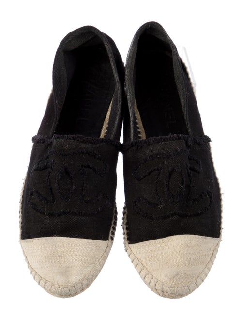 Chanel Interlocking CC Logo Canvas Espadrilles