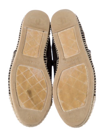 Chanel Interlocking CC Logo Canvas Espadrilles