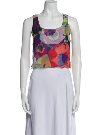 Chanel 2000 Silk Crop Top