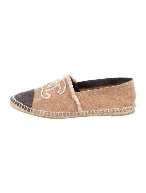Chanel Interlocking CC Logo Canvas Espadrilles