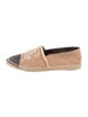 Chanel Interlocking CC Logo Canvas Espadrilles