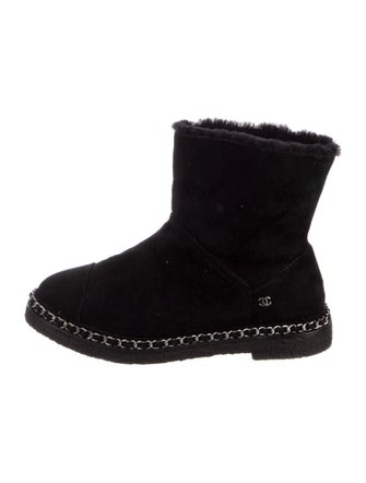 Chanel 2019 Interlocking CC Logo Boots