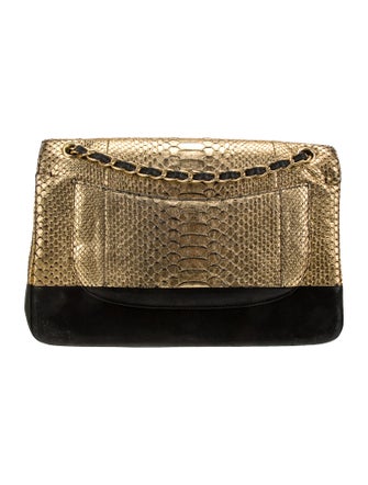 Chanel Python Jumbo Double Flap Bag