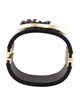 Chanel Faux Pearl & Resin Hinged CC Bracelet