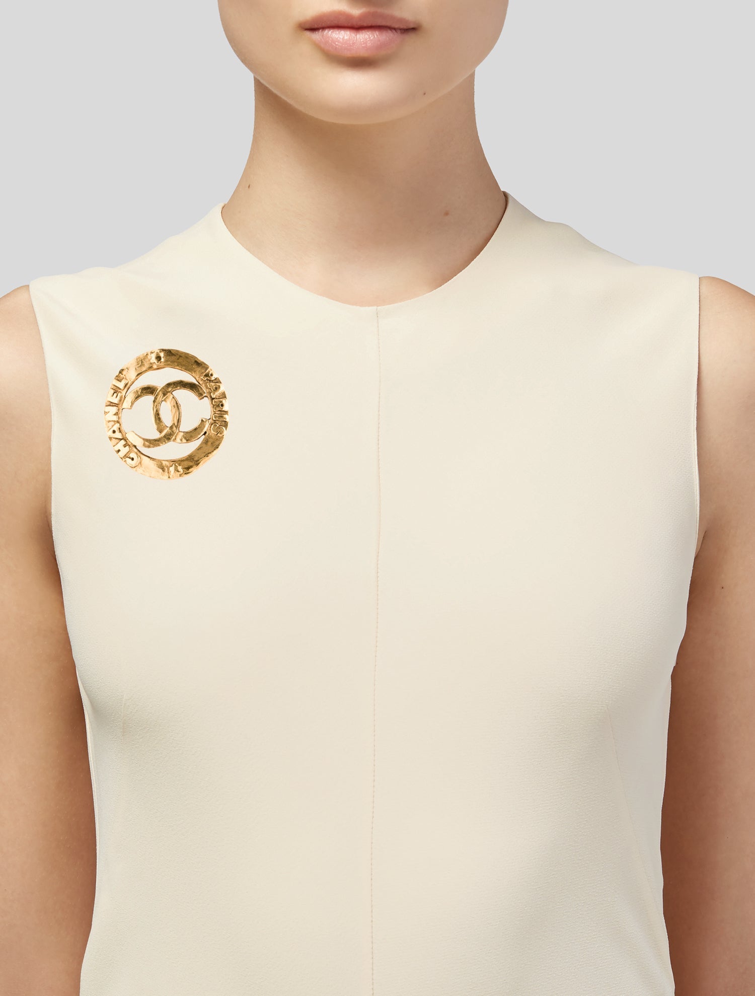 Chanel Vintage CC Brooch