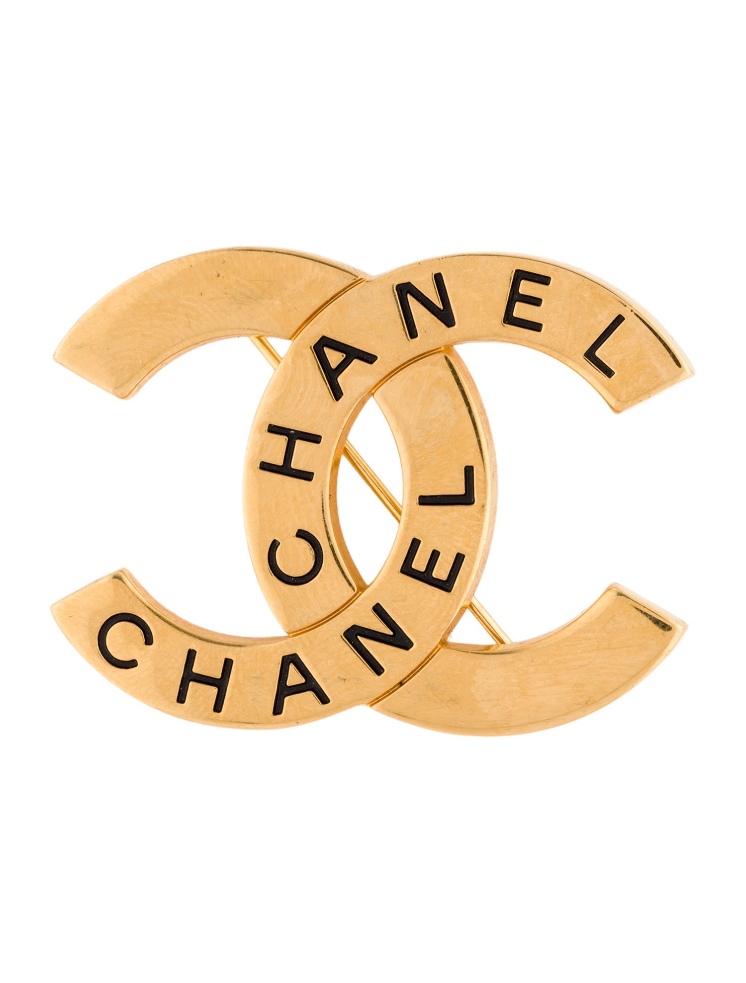 Chanel CC Double Logo Brooch