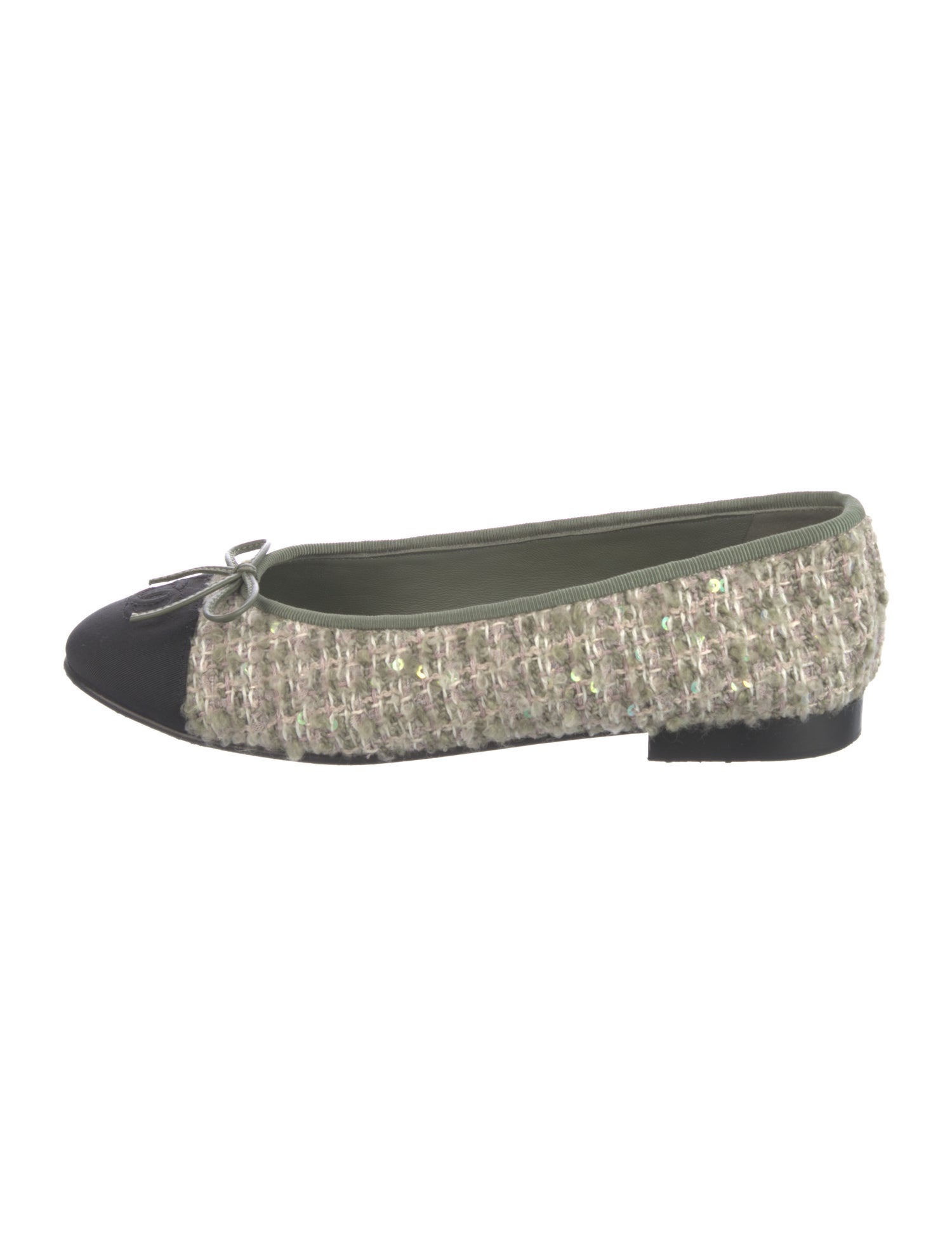 Chanel 2024 Interlocking CC Logo Ballet Flats