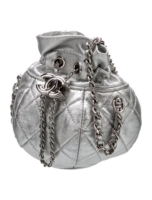 Chanel 2023 Quilted Drawstring Bag