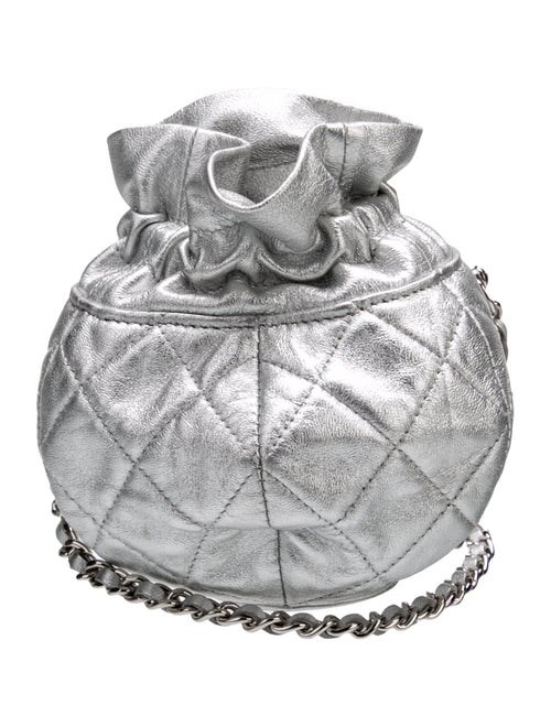 Chanel 2023 Quilted Drawstring Bag