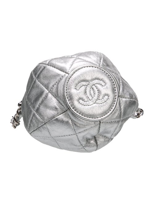 Chanel 2023 Quilted Drawstring Bag