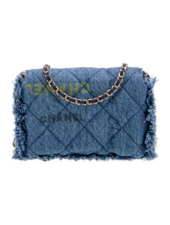 Chanel Denim Mood Clutch w/ Chain