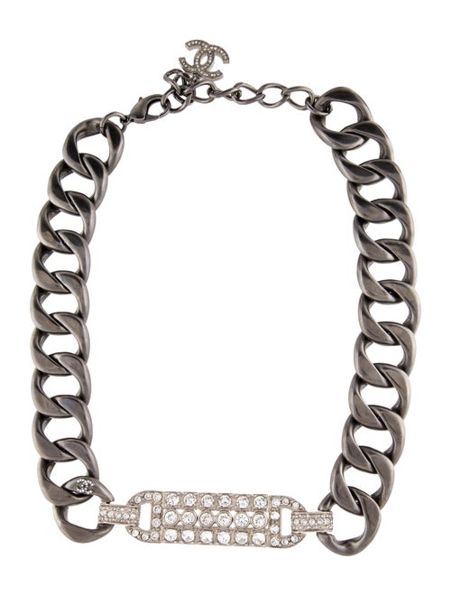 Chanel Strass CC Curb Link Choker