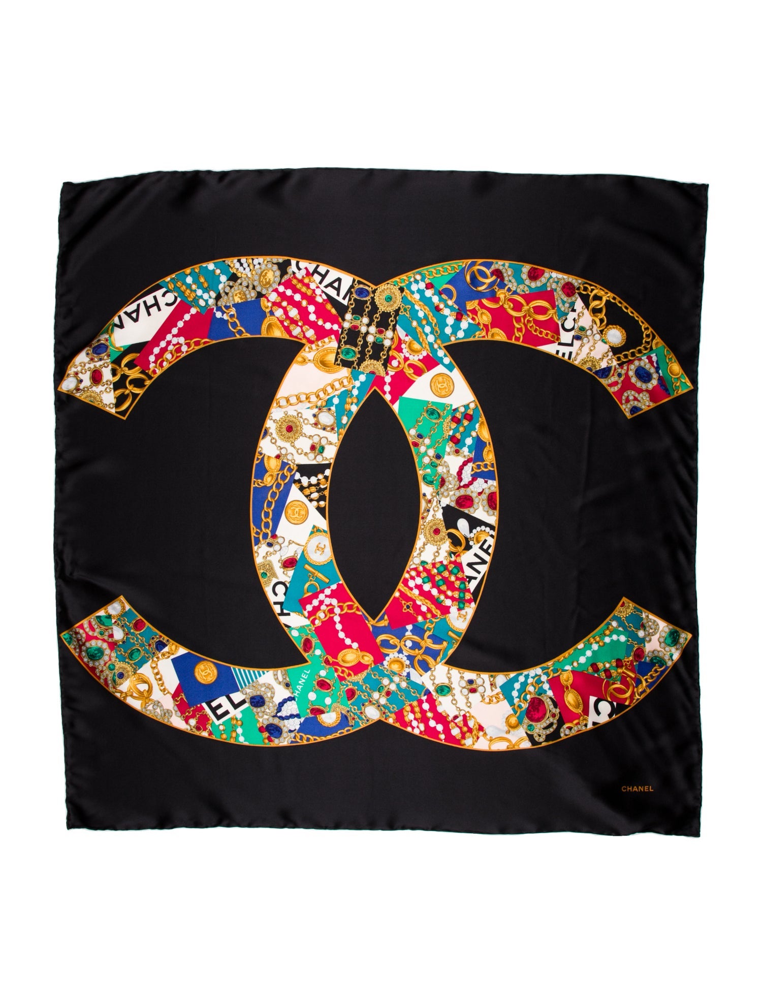 Chanel Silk Vintage Scarf