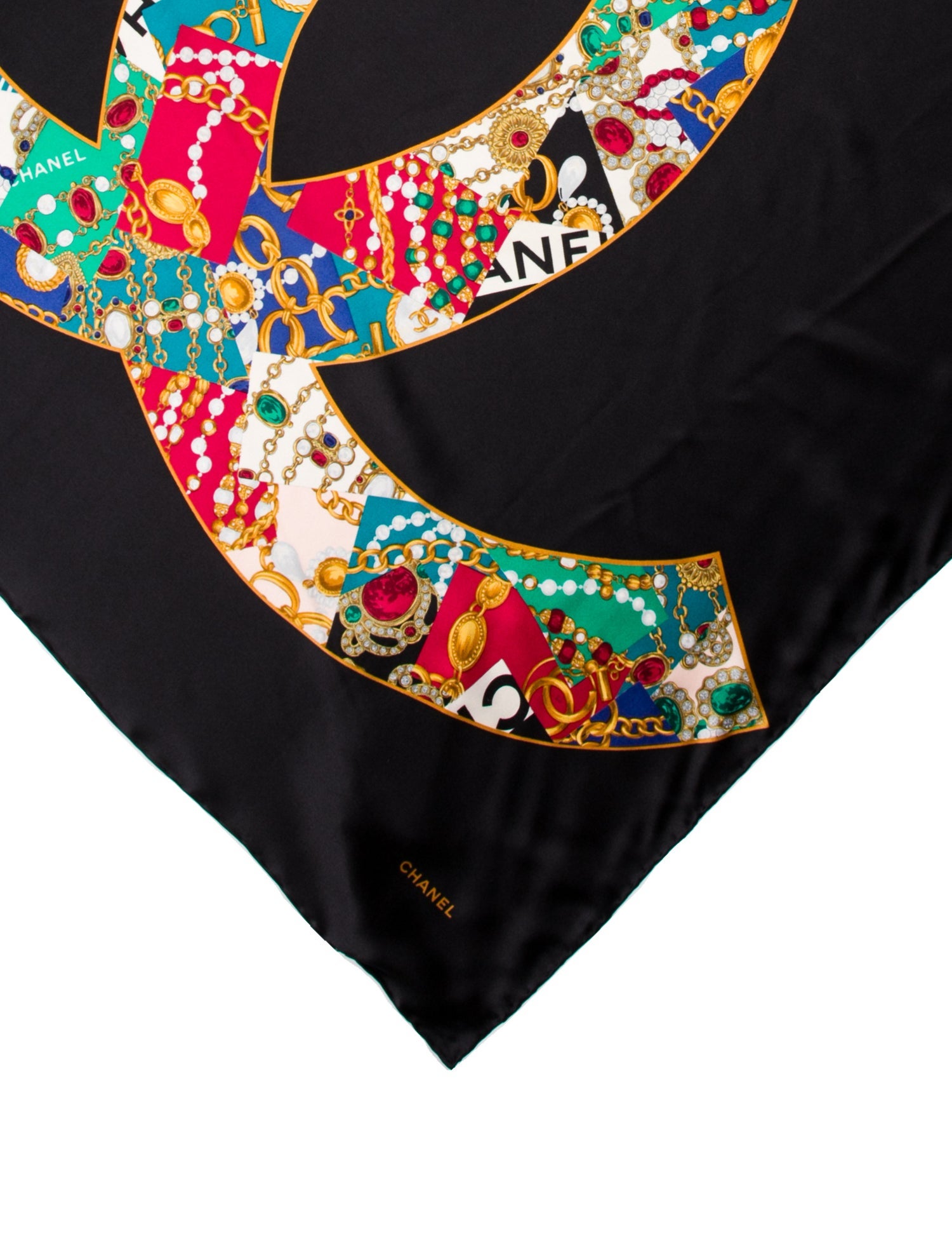 Chanel Silk Vintage Scarf