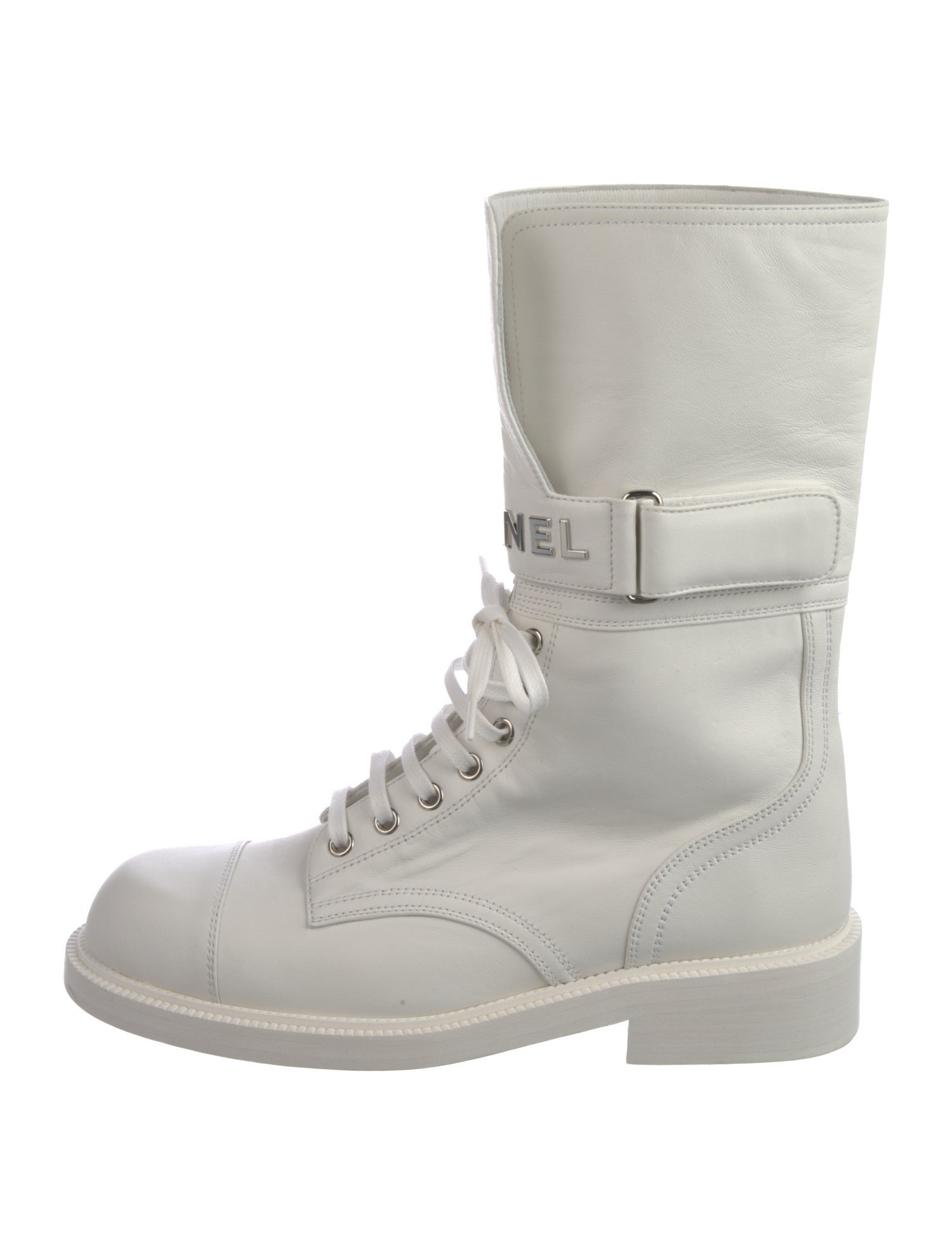 Chanel 2021-2022 Leather Combat Boots