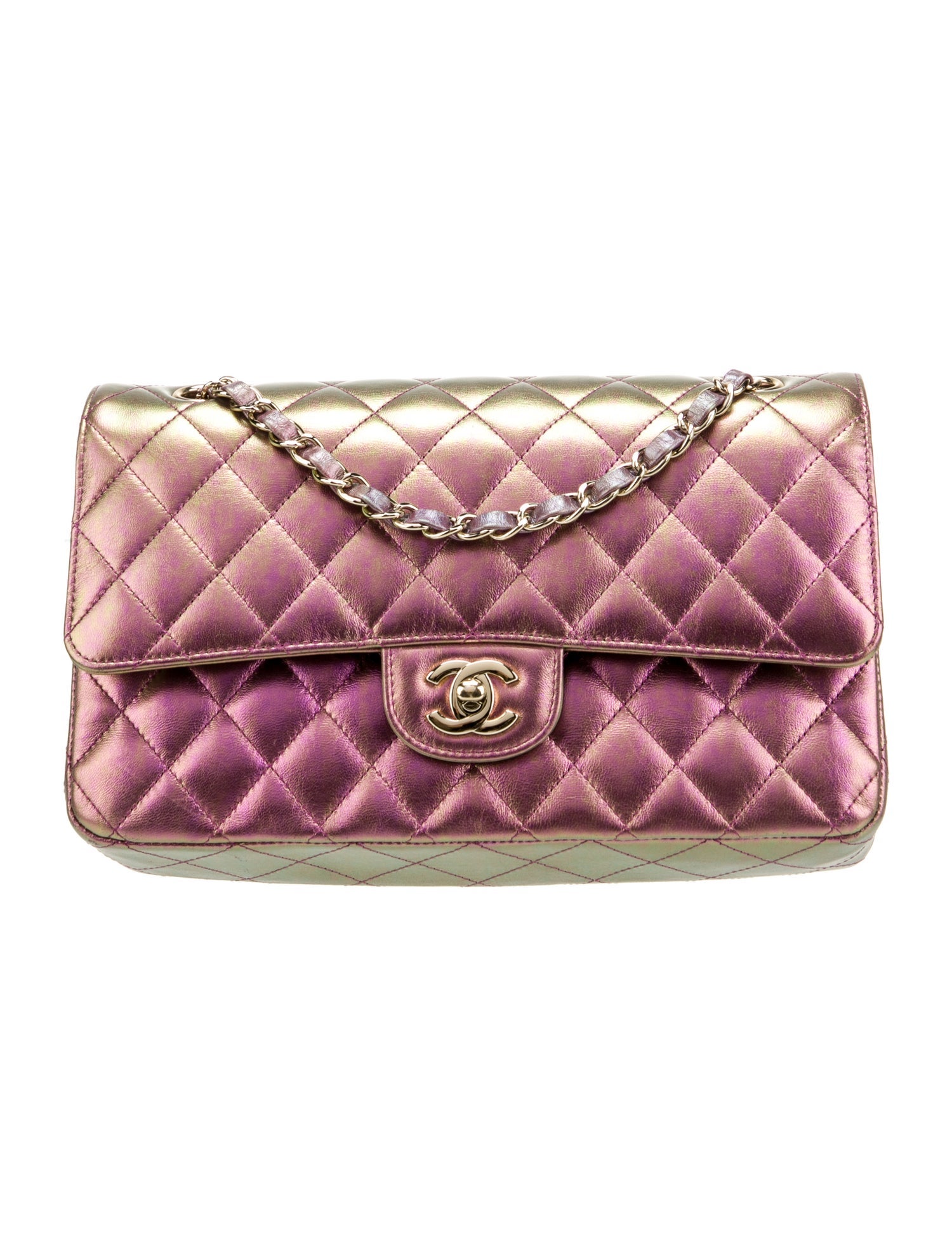 Chanel Classic Medium Iridescent Double Flap Bag