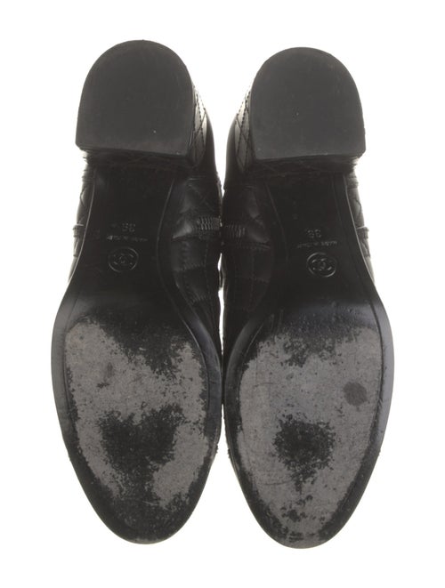 Chanel Interlocking CC Logo Leather Combat Boots