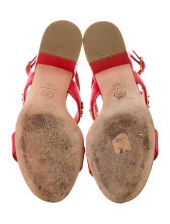 Chanel 2018 Interlocking CC Logo Slingback Sandals