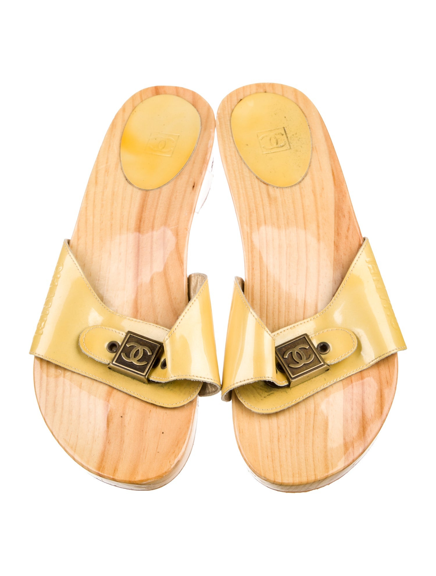 Chanel Sport Interlocking CC Logo Slides