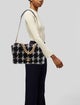 Chanel Houndstooth Tweed Maxi 19 Flap Bag