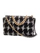 Chanel Houndstooth Tweed Maxi 19 Flap Bag