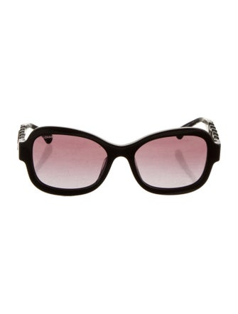 Chanel Interlocking CC Logo Square Sunglasses