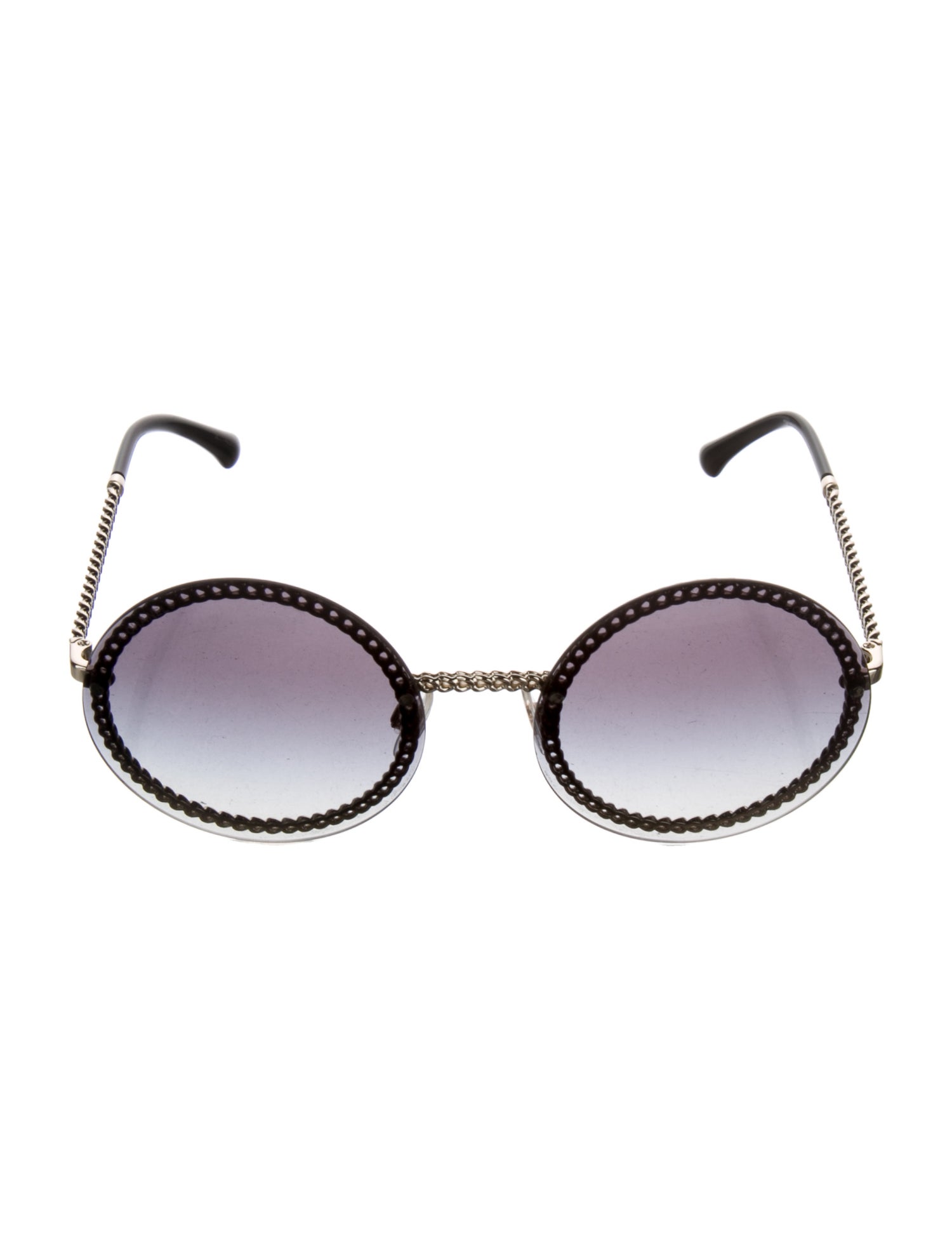 Chanel Interlocking CC Logo Round Sunglasses