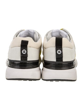 Chanel Interlocking CC Logo Suede Sneakers