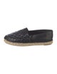 Chanel Interlocking CC Logo Leather Espadrilles