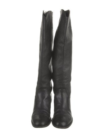 Chanel 2012 Interlocking CC Logo Riding Boots