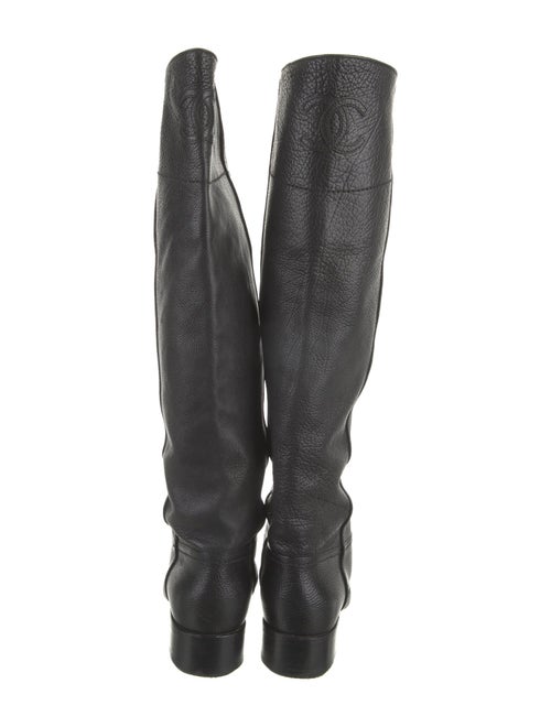 Chanel 2012 Interlocking CC Logo Riding Boots