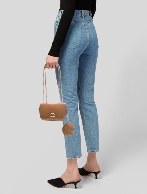 Chanel Quilted Multi Pouching Flap Bag w/ Coin Purse