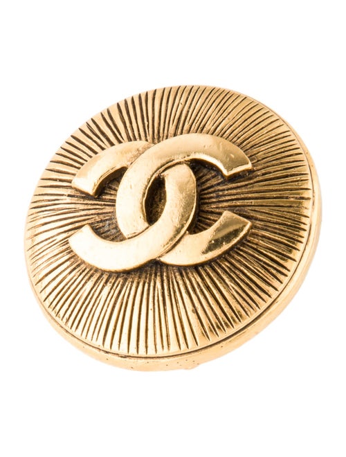 Chanel Vintage CC Logo Brooch