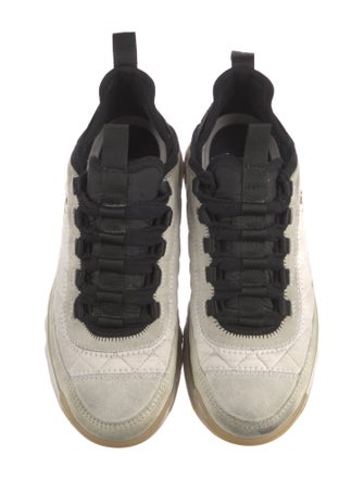 Chanel Interlocking CC Logo Suede Sneakers