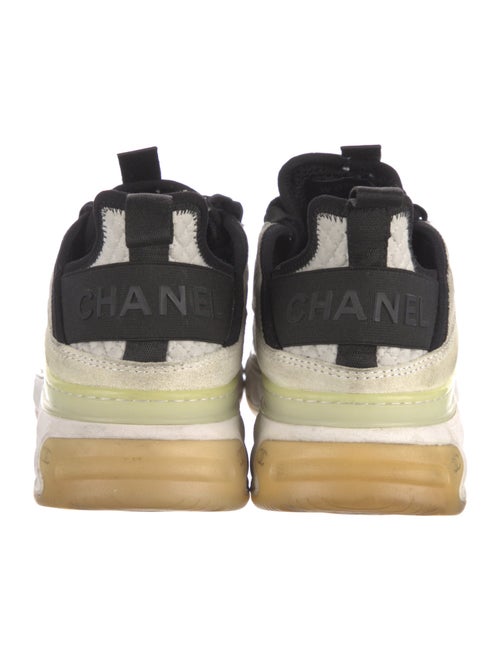 Chanel Interlocking CC Logo Suede Sneakers