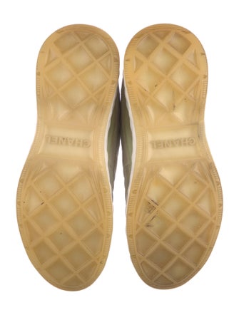 Chanel Interlocking CC Logo Suede Sneakers