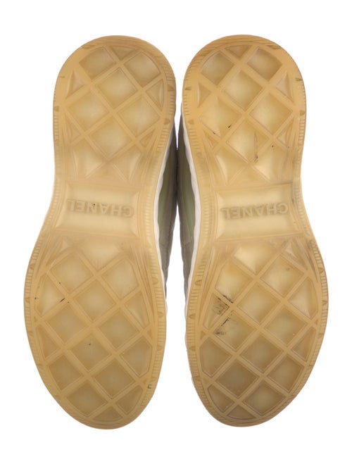 Chanel Interlocking CC Logo Suede Sneakers