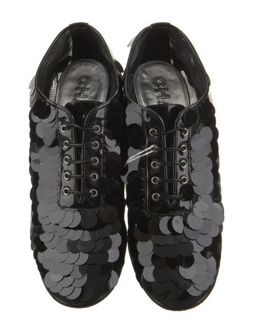 Chanel Interlocking CC Logo Sequins Pumps