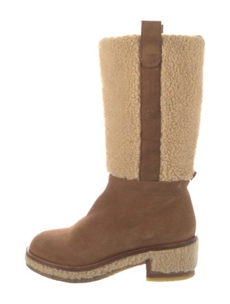 Chanel 2015 Interlocking CC Logo Riding Boots