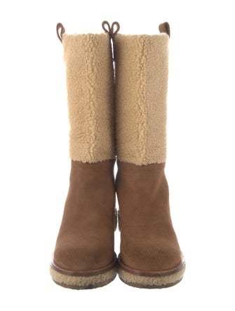 Chanel 2015 Interlocking CC Logo Riding Boots