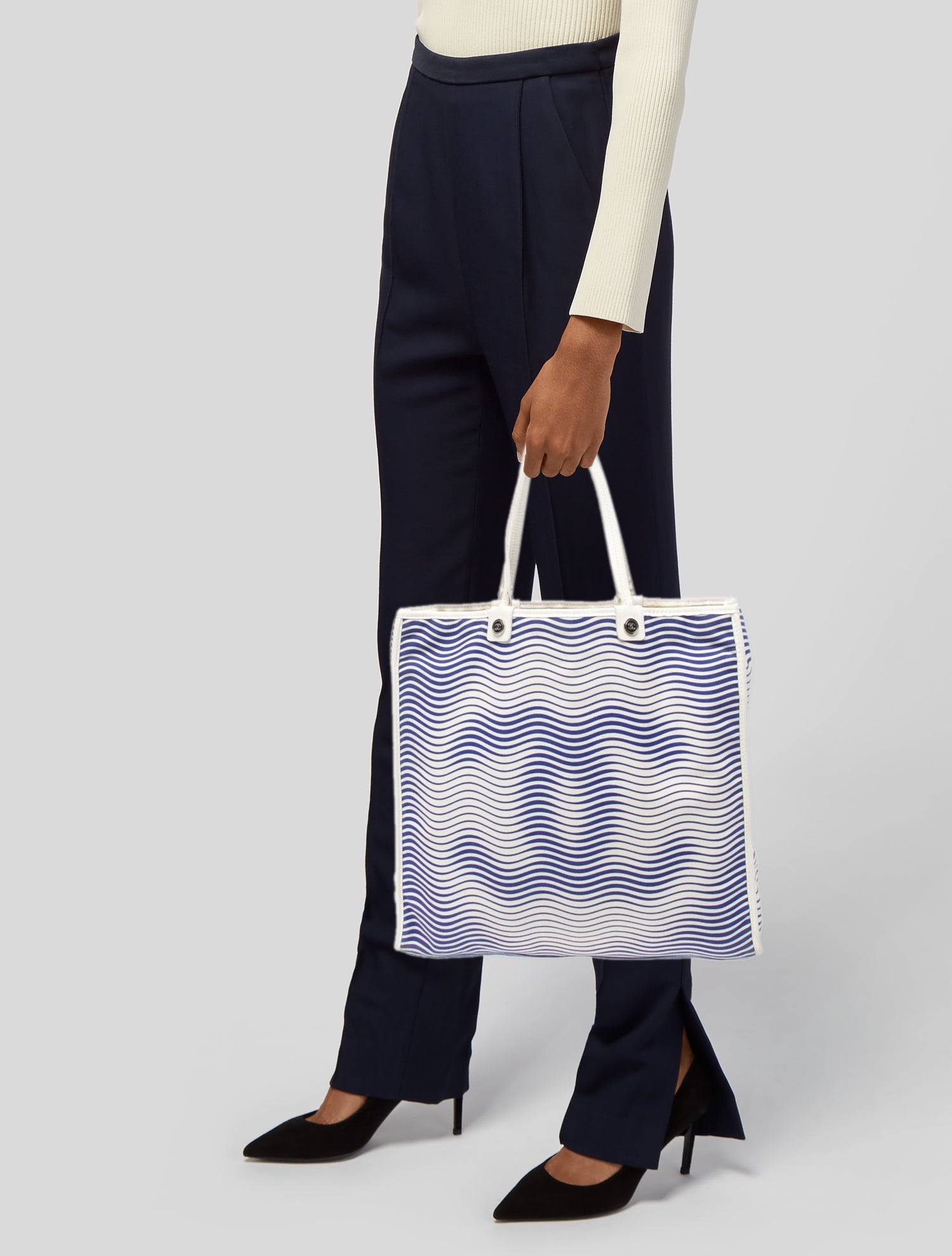 Chanel Canvas CC Tote