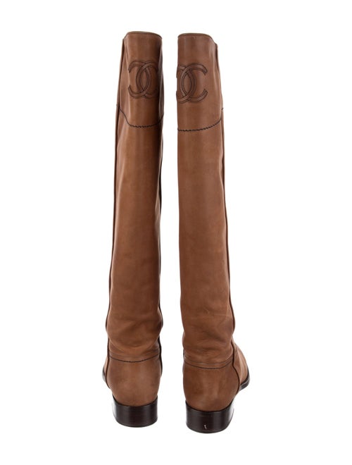 Chanel Nubuck Riding Boots