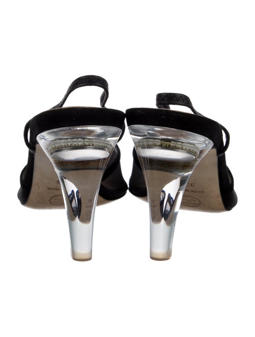 Chanel 2011 Interlocking CC Logo Slingback Sandals