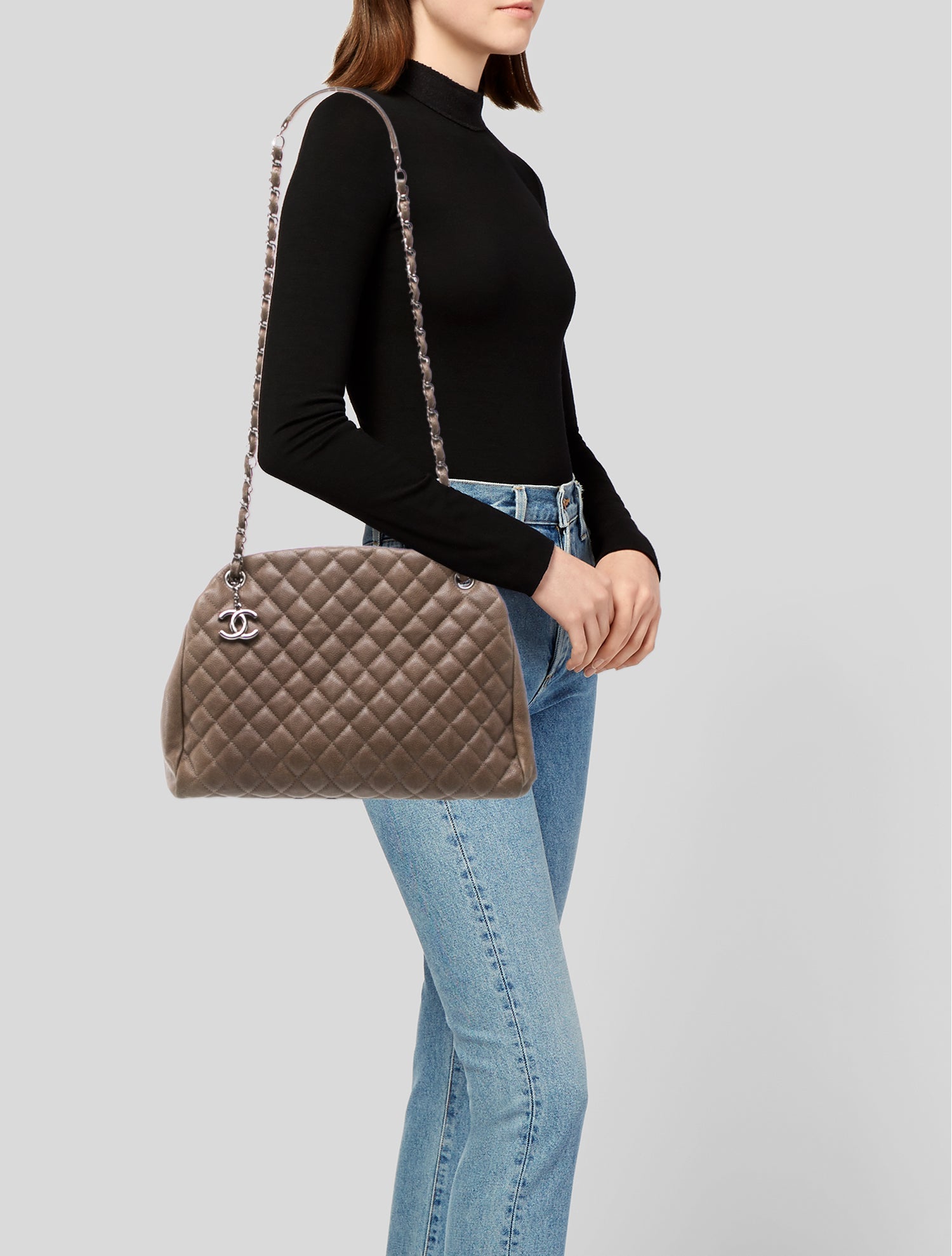 Chanel Large Just Mademoiselle Bowling Bag