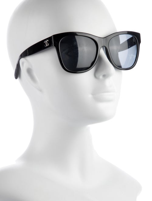 Chanel Interlocking CC Logo Square Sunglasses