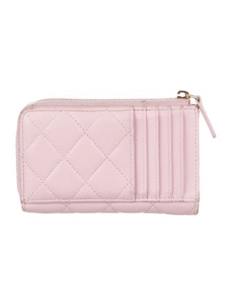 Chanel 2025 Classic Zipped Card Holder Wallet